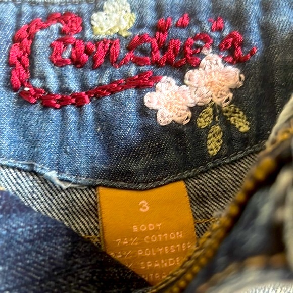 Candie’s Country Western Denim/Fabric Flare Skirt, size 3 (Juniors) - Picture 3 of 11